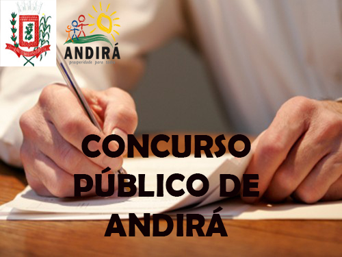 Concurso da Prefeitura de Andirá acontece neste domingo; provas serão nos Colégios Barbosa Ferraz e Stella Maris