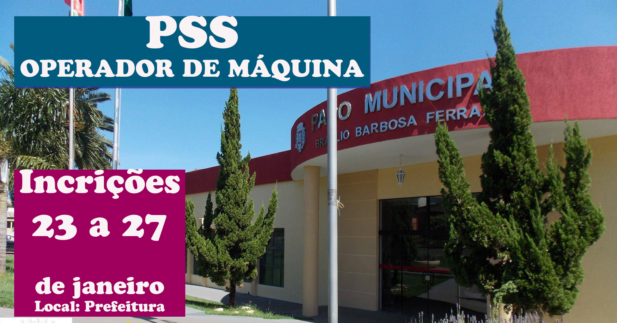 Prefeitura de Andirá abre PSS para Operador de Máquinas