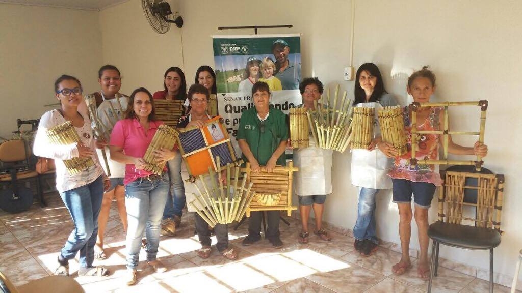 Termina curso de Artesanato em Bambu, promovido pela Prefeitura e Sindicato Rural