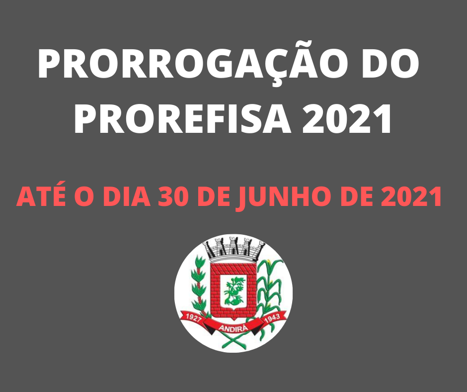 Prefeitura prorroga o PROREFISA 2021