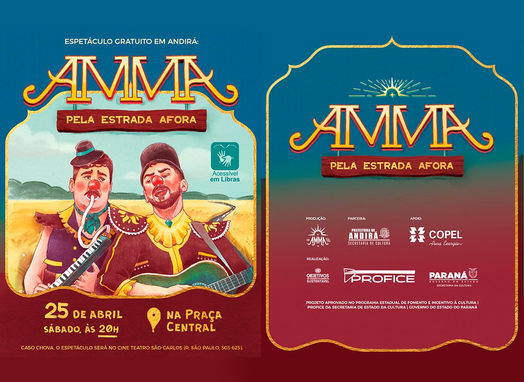 Cia. AMMA leva espetáculo “Amma Circo Show” para Andirá com programação especial