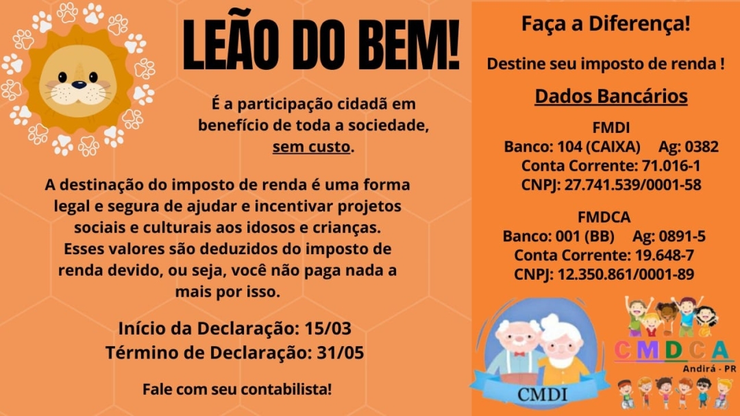 LEÃO DO BEM - PREFEITURA MUNICIPAL DE ANDIRÁ